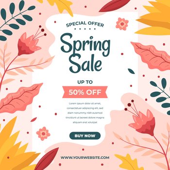 spring sale shopping