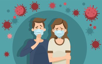 Coronavirus panic concept