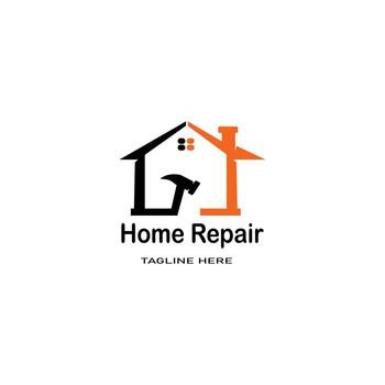 Home Repair logo template vector icon design