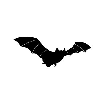 Bat icon for web. Isolated on white background illustration