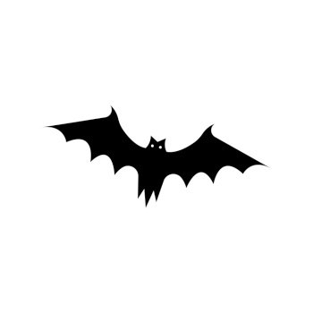 Bat icon for web. Isolated on white background illustration