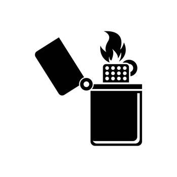 Gas lighter symbol,icon vector illustration design template.