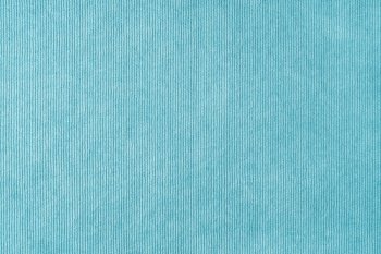 Texture background of velours turquoise fabric. Upholstery velveteen texture fabric, corduroy furniture textile material, design interior, decor. Ridge fabric texture close up, backdrop, wallpaper.. Turquoise velveteen upholstery fabric texture background.