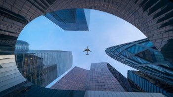 airplane buildings tourism