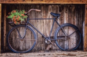 bicycle wheel nostalgia rust old