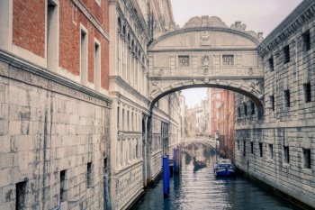 boats channel archway venice italy