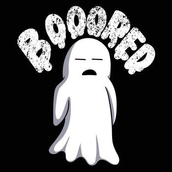 Ghost feel bored vector illustration for your company or brand
