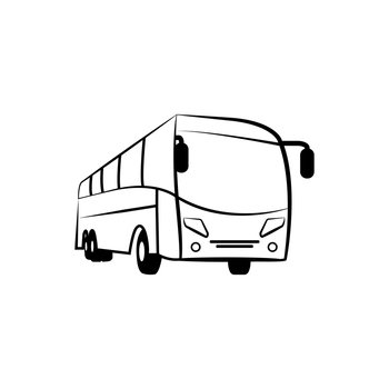 buses icon vector illustration logo design