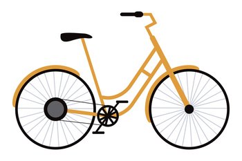 A bike. Bicycle icon vector. The concept of cycling. Trendy flat style for graphic design, logo, website, social media, ui, mobile app