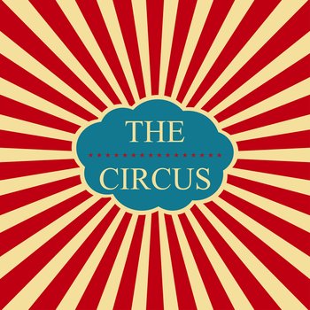 Classic circus background. Colorful carnival banner design.