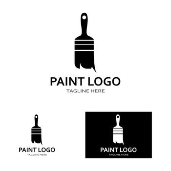 Paint Logo vector icon illustration 