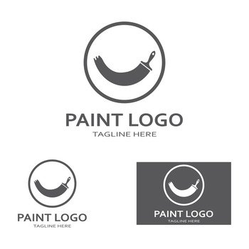 Paint Logo vector icon illustration 