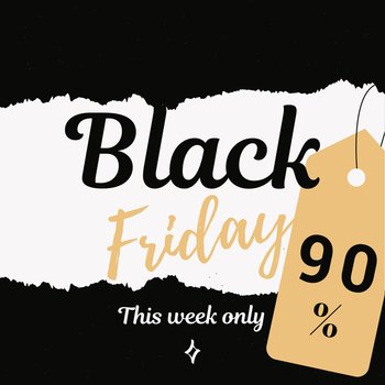 Black friday sale banner, post templates for social media. Black friday sale banner, post templates for social media.