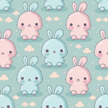 Abstract pattern of cute little bunny child. High quality illustration. Abstract pattern of cute little bunny child.