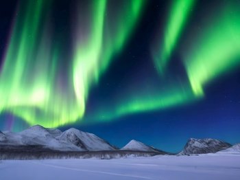 Northern lights are beautiful and magical. Generative AI.