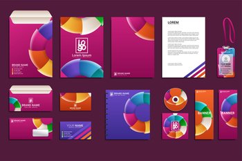 Stationery Corporate Brand Identity Mockup set