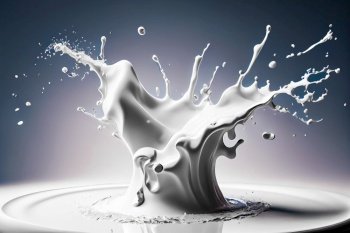 Milk Splash.  Generative AI
