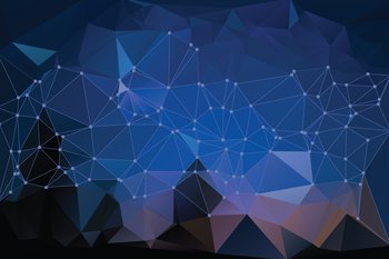 steel blue, dark slate blue, teal color, midnight blue colors abstract triangle polygonal vector background