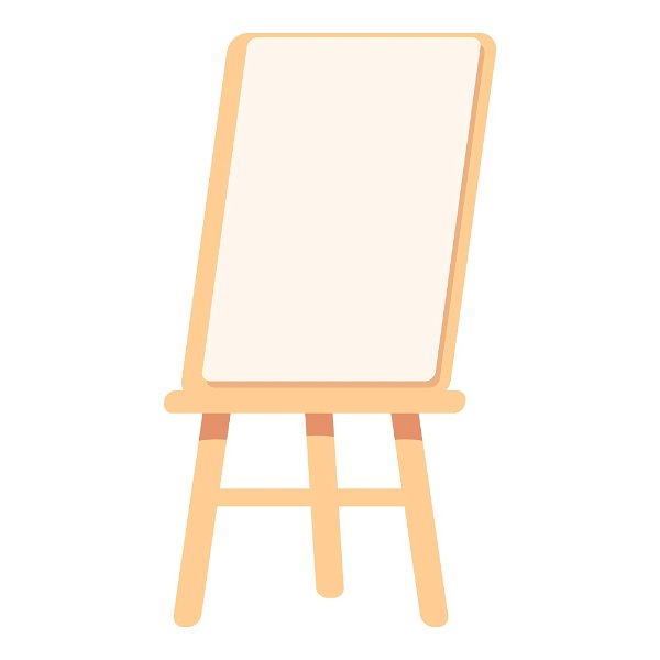 Easel Canvas Stand Vector Board Isolated. Wooden Easel Art Painting Paper  Frame Stand Or Poster Royalty Free SVG, Cliparts, Vectors, and Stock  Illustration. Image 128905024.