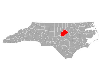 Map of Wake in North Carolina