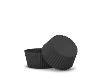 Blank cupcake paper form. 3d illustration isolated on white background. Bakery utensil