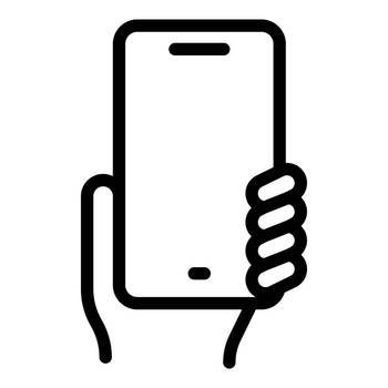 Personal hand phone icon outline vector. Mobile cellphone. Smart device. Personal hand phone icon outline vector. Mobile cellphone