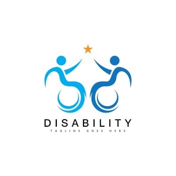 modern Disabled people support logo