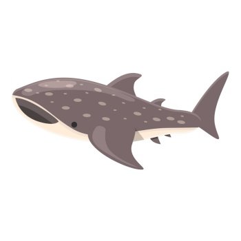 Diving whale shark icon cartoon vector. Sea fish. Ocean creature. Diving whale shark icon cartoon vector. Sea fish