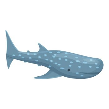 Deep whale shark icon cartoon vector. Fish species. Reef fish. Deep whale shark icon cartoon vector. Fish species