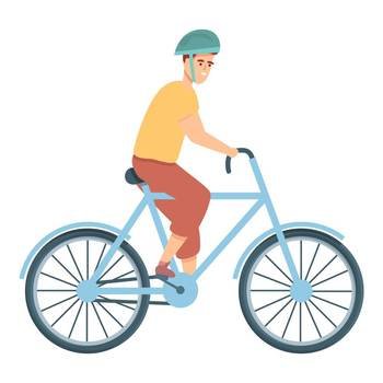 Cycling athlete icon cartoon vector. Young rider. Sport action. Cycling athlete icon cartoon vector. Young rider
