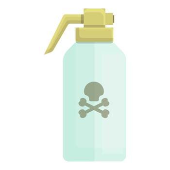 Chemical pot icon cartoon vector. Control spray. Mosquito pot. Chemical pot icon cartoon vector. Control spray