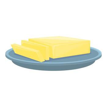 Milk cream butter icon cartoon vector. Cheese product. Pack food. Milk cream butter icon cartoon vector. Cheese product