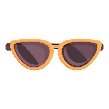 Woman sunglasses icon cartoon vector. Fashion accessory. Summer beauty. Woman sunglasses icon cartoon vector. Fashion accessory