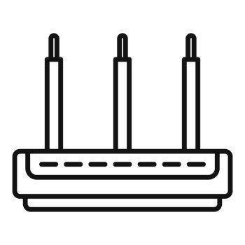 Modem icon outline vector. Wifi router. Internet switch. Modem icon outline vector. Wifi router