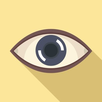 Eyeball icon flat vector. View eye. Look vision. Eyeball icon flat vector. View eye
