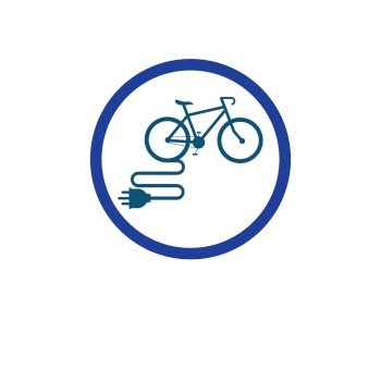 vector illustration of  Electric Bike  Logo Design