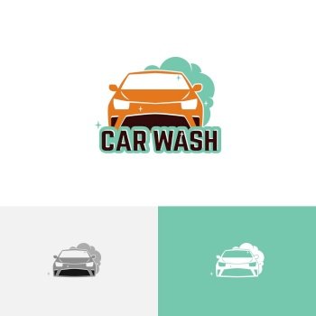 Clean Car Wash Carwash Soap Foam Spotless Auto Service Logo