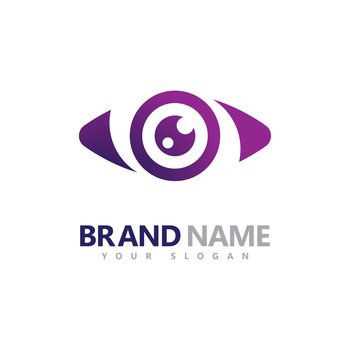 Creative Concept Eyes logo Design Template, eye care logo icon