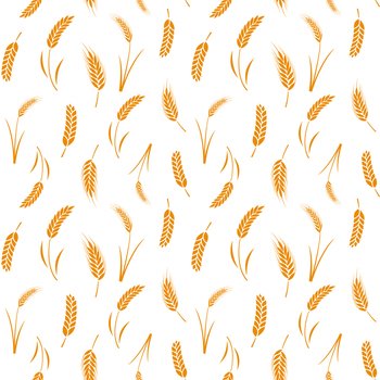 Grain pattern. Seamless texture for wheat bread packaging, bakery decor, beer and bread decorative background, malt harvest and fields backdrop, wrapping paper and print. Vector isolated on white icon. Grain pattern. Seamless texture for wheat bread packaging, bakery decor, beer and bread decorative background, malt harvest and fields backdrop, wrapping paper and print. Vector isolated icons