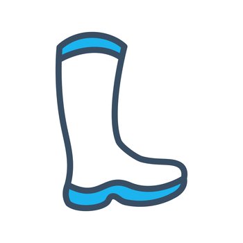 boot flat icon vector design
