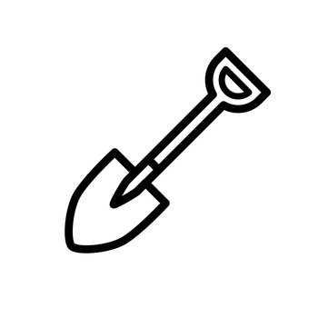 shovel icon simple design