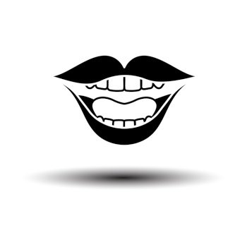April Fool’s Day Icon. Black on White Background With Shadow. Vector Illustration.
