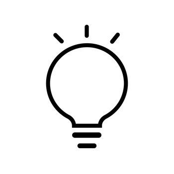 Bulb silhouette icon. Idea sign. Creative logotype. Solution concept. Simple design. Vector illustration. Stock image. EPS 10.. Bulb silhouette icon. Idea sign. Creative logotype. Solution concept. Simple design. Vector illustration. Stock image.