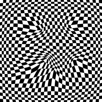 Optical Illusion Background, Geometrical Optical Illusion Vector Art Illustration