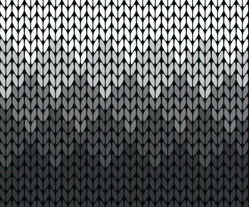 Seamless gradient knitting vector pattern