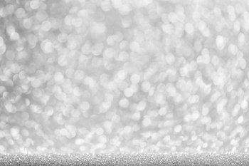 Abstract silver glitter background celebration Christmas New Year luxury design. Abstract silver glitter background