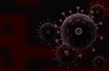 Coronavirus outbreak and coronaviruses influenza background as dangerous flu strain cases