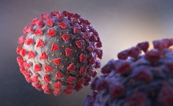 Illustration of Coronavirus. A pathogen that attacks respiratory tract. 3D render. Illustration of Coronavirus. A pathogen that attacks respiratory tract