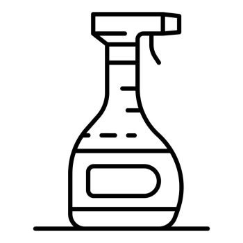 Spray cleaner bottle icon. Outline spray cleaner bottle vector icon for web design isolated on white background. Spray cleaner bottle icon, outline style