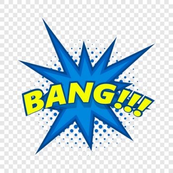 Bang, comic book explosion icon. Pop art illustration of Bang, comic book explosion vector icon for web. Bang, comic book explosion icon, pop art style